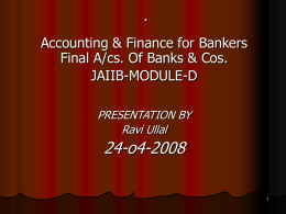 Accounting & Finance for Bankers JAIIB-MODULE-C