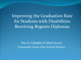 Improving the Graduation Rate for Students with