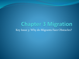 Chapter 3 Migration - Mrs. Goldstein's Class