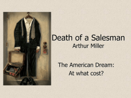 PowerPoint Presentation - Death of a Salesman by Arthur Miller