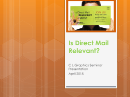 Is Direct Mail Relevant?