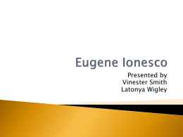 Eugene Ionesco - WordPress.com