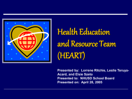 Health Education and Resource Team (HEART) Lorrene Davis