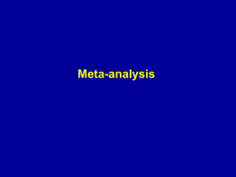 META-ANALYSIS - Researcher Education Programme