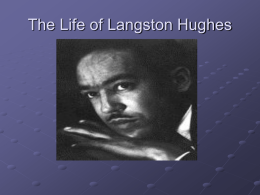 The Life of Langston Hughes