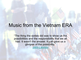 Vietnam War Songs