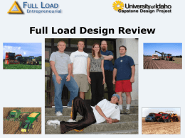 Full Load Design Review