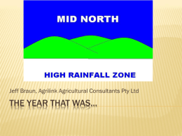 Mid North high rainfall zone trial results