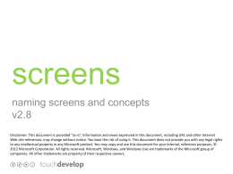 screens - TouchDevelop