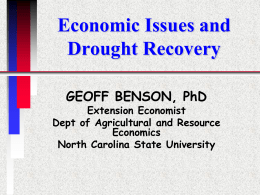 Drought Recovery - North Carolina Cooperative Extension