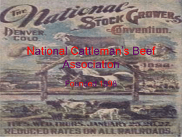National Cattleman’s Beef Association