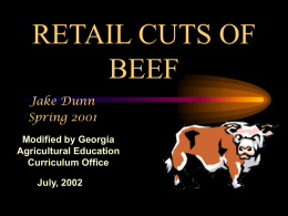 Retail Cuts of Beef