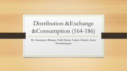 Distribution &Exchange &Consumption (164-186)