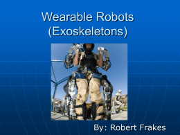 Wearable Robots (Exoskeletons)