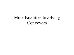 Mine Fatalities Involving Conveyors