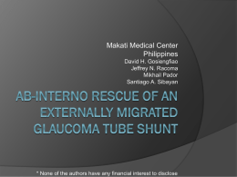 Ab-interno rescue of an externally migrated glaucoma tube