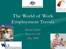 Employment Trends - .:: Western Local Community