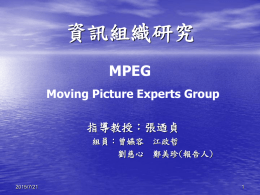 資訊組織研究 MPEG