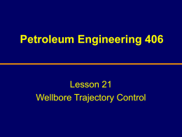 Petroleum Engineering 626 Offshore Drilling