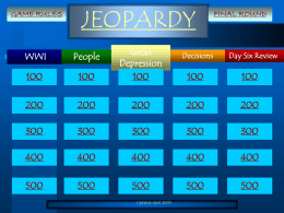 Jeopardy Review - Gwinnett County Public Schools