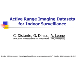 Active Range Imaging Datasets for Indoor Surveillance