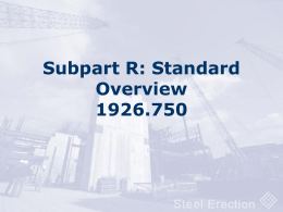 Subpart R: Scope 1926.750