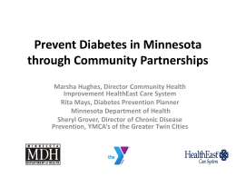 Prevent Diabetes in Minnesota through Community Partnerships