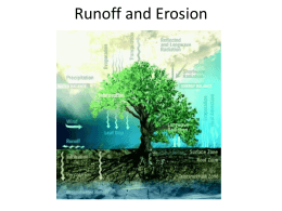 Runoff and Erosion - Soil Physics — Welcome