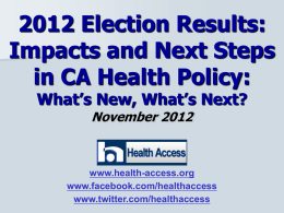 Local Advocacy for State and Federal Health Reform