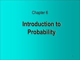 Probability and discrete Probability distributions