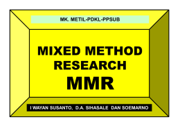 Mixed methods and vulnerability