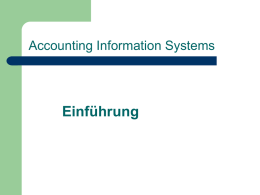 Accounting Information Systems: An Overiew