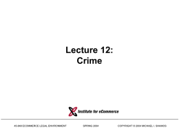 Crime 2004 - Carnegie Mellon University