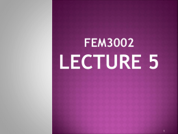 Lecture 3 - Universiti Putra Malaysia