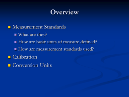 What is a “Standard”? - University of Portland