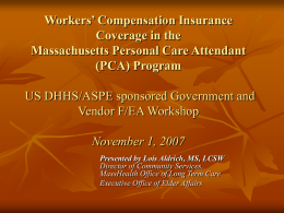 Massachusetts PCA Fiscal Intermediary Services