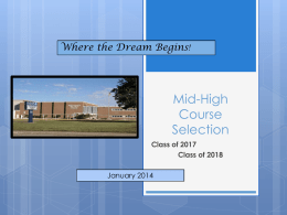 Mid-High Course Selection - bps