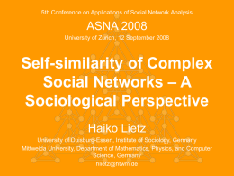 Self-similarity of Complex Social Networks