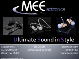 MEElectronics Ultimate Sound in Style
