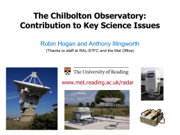 Radar & lidar observations from Chilbolton