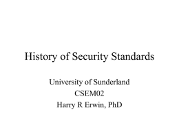 COM379 Introduction - University of Sunderland