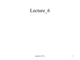 Lecture_6 - University of Massachusetts Lowell
