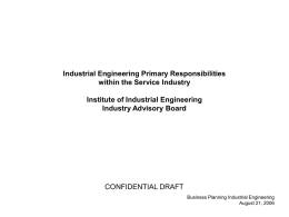 BPSD IE Deck Template - Institute of Industrial Engineers