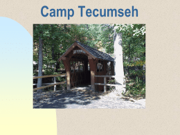 Camp Tecumseh - HSJH Fieldtrips