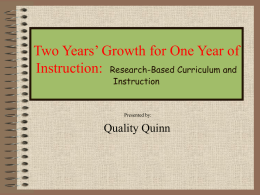 Two ‘fer One: Strategies for Gaining Two Years’ Reading