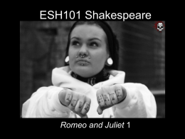 ESH101 Shakespeare - Queen Mary University of London