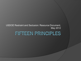 Fifteen Principles