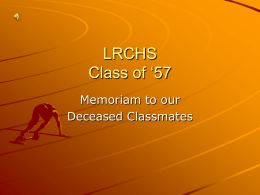 LRCHS Class of ‘57
