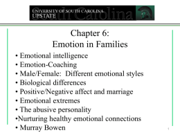 Emotion in Families