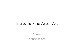 Intro. To Fine Arts - Art